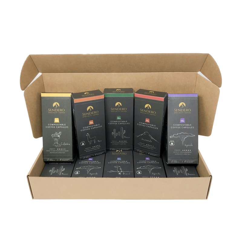 Mixed Box | 100 Compostable Capsules £0.30/capsule